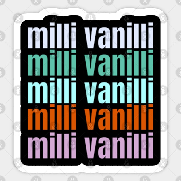 milli vanilli quotes art 90s style retro vintage 80s Sticker by graphicaesthetic ✅